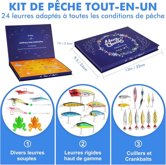 Detalle 2 de TRUSCEND kit leurres de pêche 24 pièces