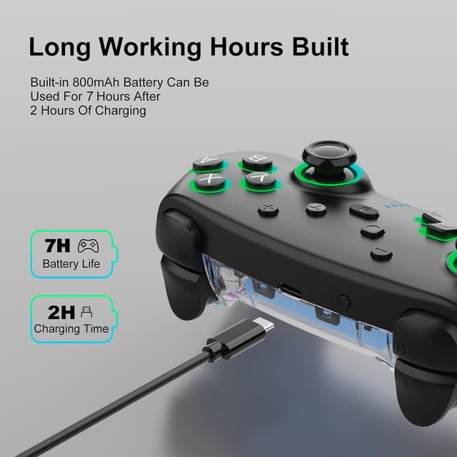 Thumbnail 5 de Wireless Controller für Switch Pro 800mAh