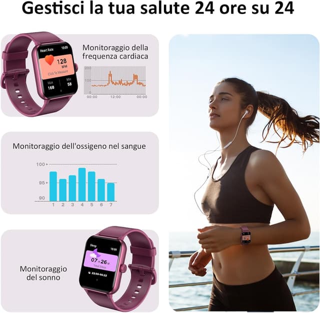 Thumbnail 2 de Blackview Smartwatch 1,85'' con chiamate Bluetooth