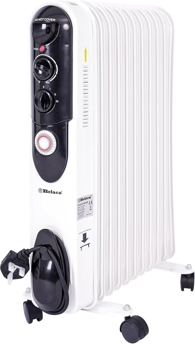 Imagen de Belaco 2500W oil-filled radiator with 24H timer en OfertitasTOP