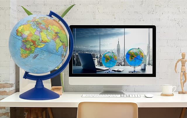Thumbnail 5 de Educational World Globe 30cm Swivel Globe