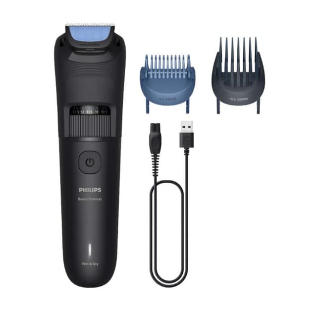 Detalle 2 de Philips Beard Trimmer 3000 Series BT3620/15: depiladora/recortadora para barba con 40 posiciones y uso en seco o mojado