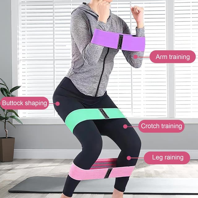 Thumbnail 2 de xiluuyou 3 Pack Fabric Resistance Bands