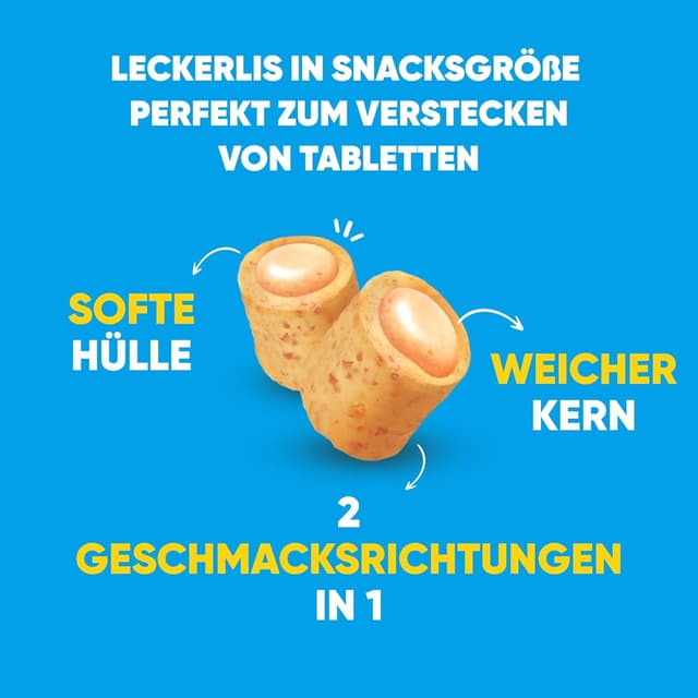 Detalle de INABA Churu Fun Bites Katzenleckerlies mit 35% Huhn & Thunfisch, ohne Getreide & ohne Zucker – 96 g