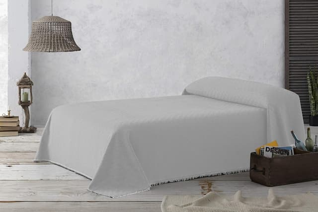 Detalle de Textilhome Copridivano e Copriletto Multiuso modello Dante, telo arredo perlato 130x180 cm (OEKO-TEX)