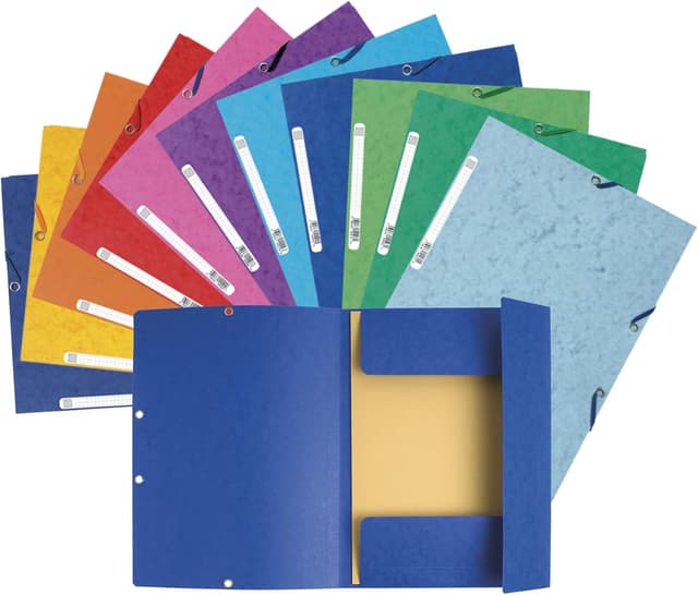 Detalle de Exacompta 55510AMZE — Lote 11 carpetas 24×32 cm