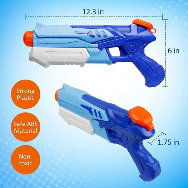 Thumbnail 2 de D-FantiX Water Guns for Kids 2 Pack 300cc