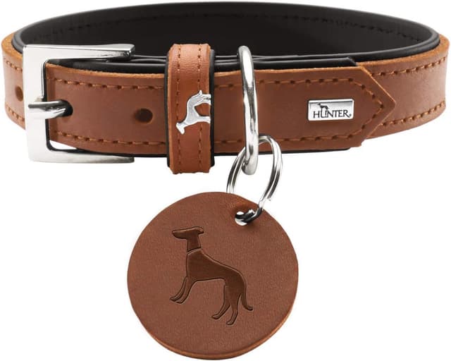 Thumbnail 4 de Hunter Larvik Hundehalsband Leder Schwarz 35–42 cm