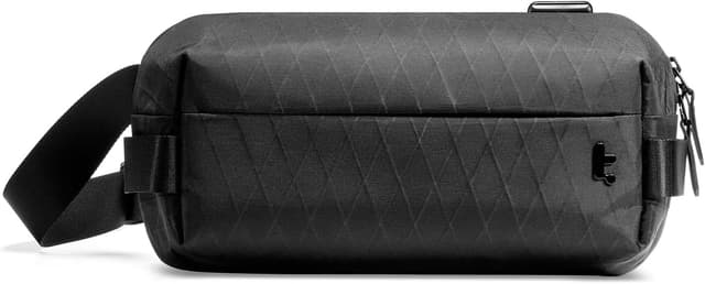 Detalle de tomtoc X-Pac Sling Bag für Herren & Damen – EDC Umhängetasche (3 Liter) für iPad mini oder Nintendo Switch 2, Schwarz