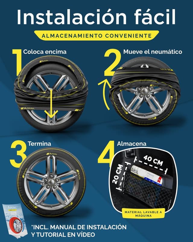 Thumbnail 5 de ARCOL ArcticPro Cadenas de nieve textiles XL