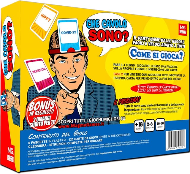 Detalle de Magma Games: Che Cavolo Sono? gioco da tavolo party per adulti e ragazzi (2-6 giocatori) in italiano