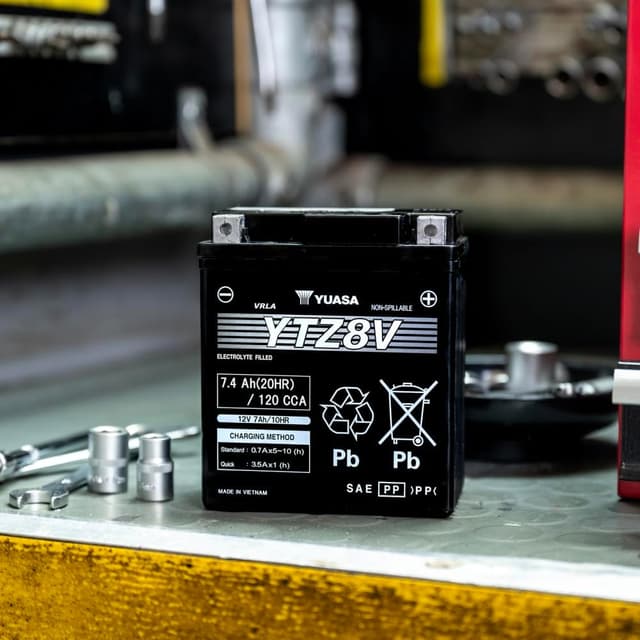 Detalle 2 de Yuasa YTZ8V 12V 120 CCA Batería moto