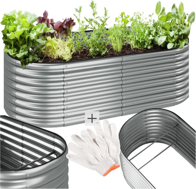 Thumbnail 2 de tectake arriate rectangular 120 x 60 x 30 cm