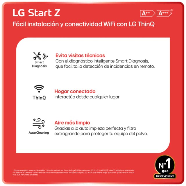 Thumbnail 4 de LG Inverter Split 1x1 2150 Frig 2750 Kcal Wifi