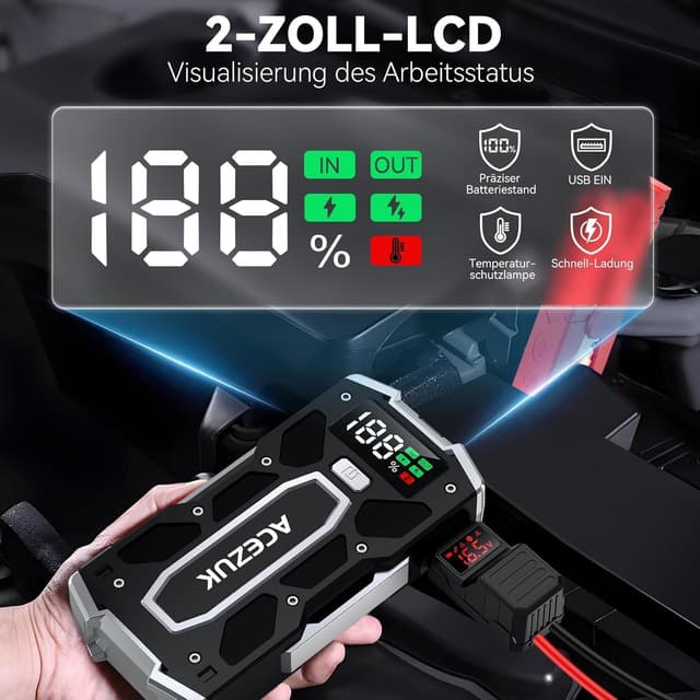 Thumbnail 3 de ACEZUK Starthilfe Powerbank 8000A für Auto starten ⛽🔋