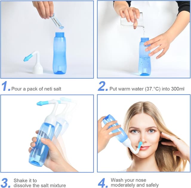 Thumbnail 5 de URAQT Neti Pot 240ml Lavaggio nasale per tutta la famiglia