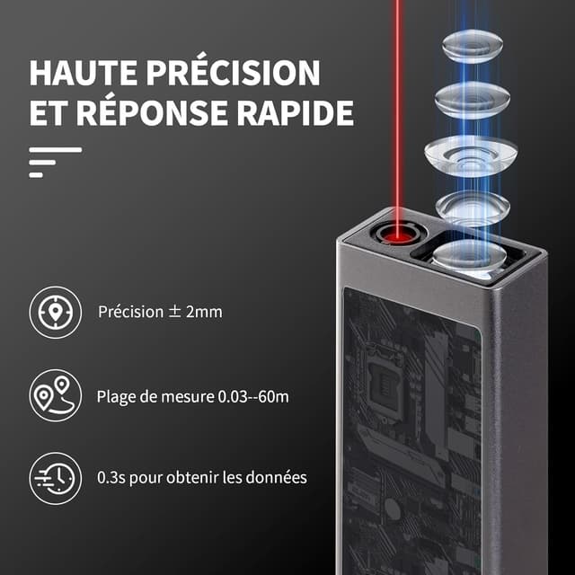 Thumbnail 4 de Hychika Mètre Laser Type C 60 m