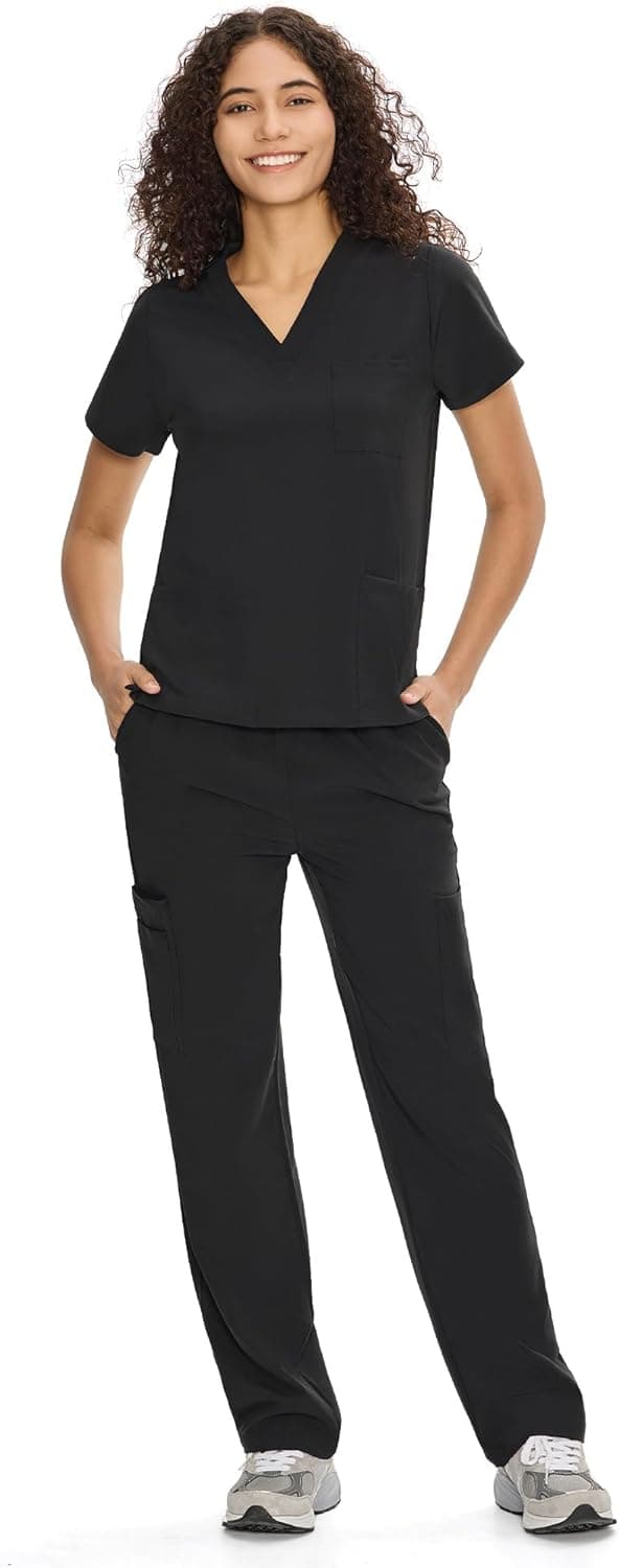 Imagen de COZYFIT Scrubs V-Neck Set 9 Pockets 👩⚕ en OfertitasTOP