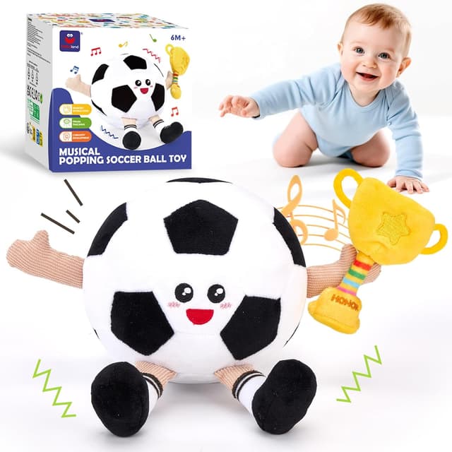 Detalle de hahaland Crawling Soccer Plush Toy