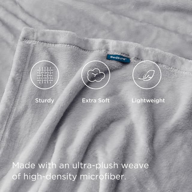 Detalle 1 de Bedsure Fleece Throw Blanket 150x200 cm