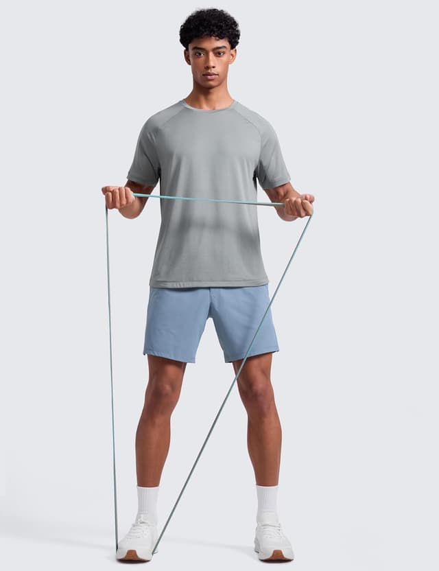 Detalle de CRZ YOGA pour Homme : t-shirt de sport léger à séchage rapide et manches raglan