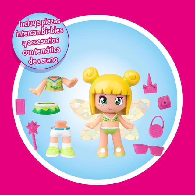 Thumbnail 4 de Famosa Pinypon Hada Mágica con Alas Reversibles y Accesorios