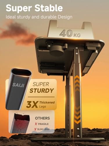 Detalle 2 de SAIJI Mesa de Estilo Moderno, Altura Ajustable, 65x45🚀