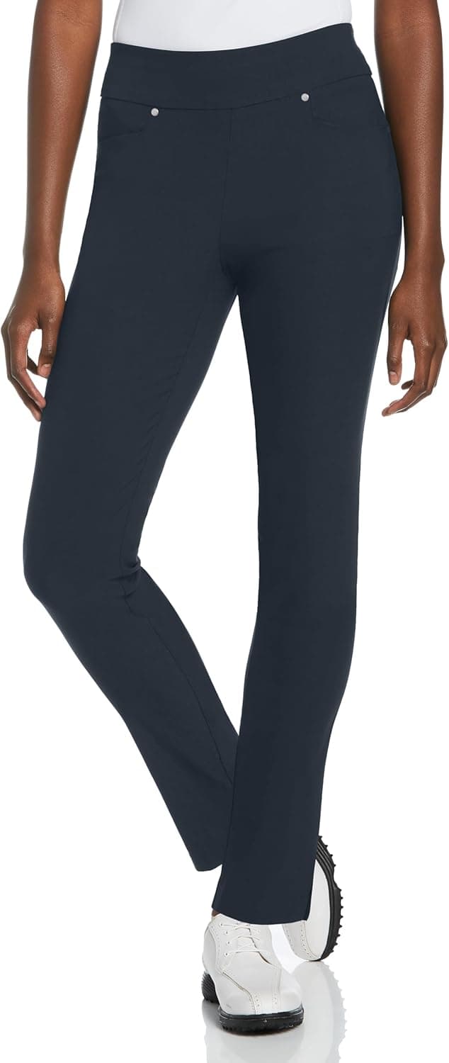 Detalle 2 de PGA Tour Women’s Stretch Golf Pants with Pull-on Waist (Tummy Control, Moisture-Wicking, Sun Protection) 31" & 32" Inseams