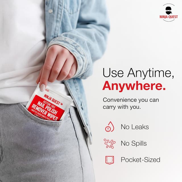 Thumbnail 6 de Nail Polish Remover Pads Non-Acetone 50 Pack