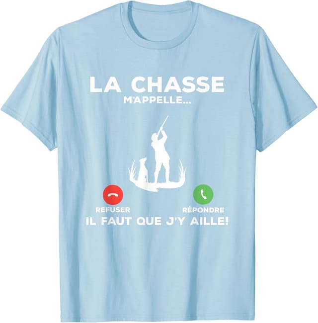Detalle 2 de T-shirt La Chasse m'appelle drôle