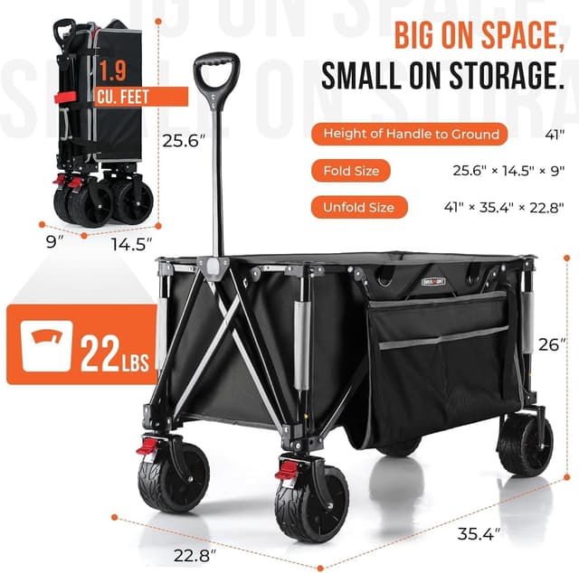 Thumbnail 6 de Overmont heavy duty folding trolley 150kg