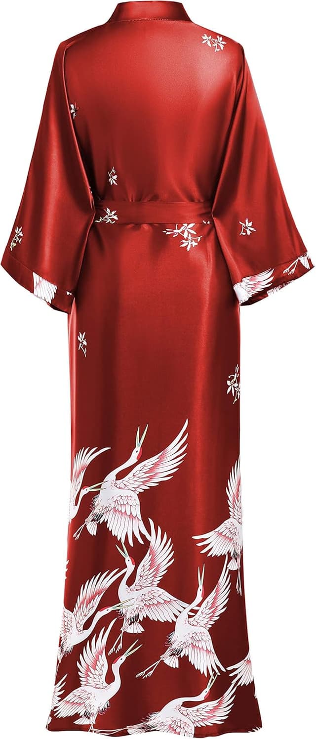 Detalle de PRODESIGN Satin Femme Robes de Chambre et Kimonos de Mariée – robe de chambre/k kimono en polyester, style kimono