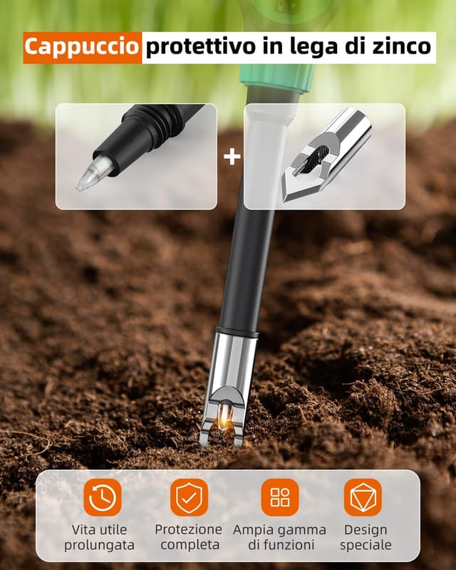 Detalle 2 de Tadeto phmetro Misuratore pH digitale per suolo e acqua