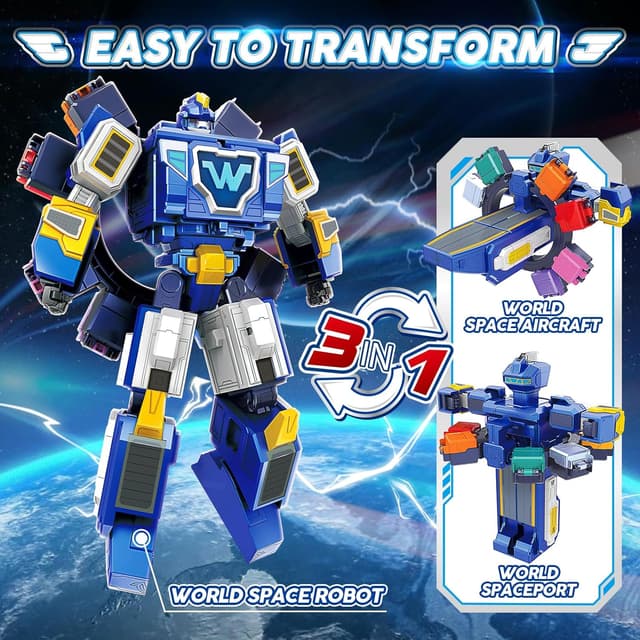 Thumbnail 1 de Super Wings 3 en 1 World Space Robot transformable
