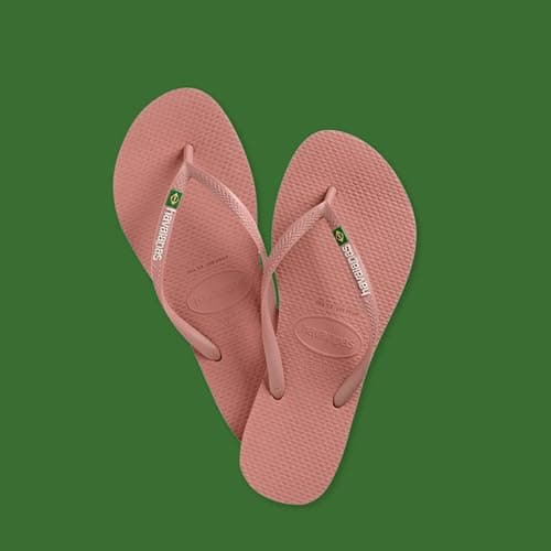 Detalle 2 de Havaianas Slim Brasil Logo 🩴 Chanclas Mujer Duraderas