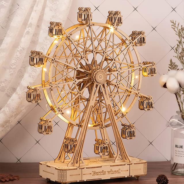 Detalle de Rolife Ferris Wheel 3D Puzzle Holzspieldose