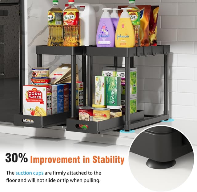 Thumbnail 2 de POUGNY 2 Pack Pull-Out Under Sink Organizer 15