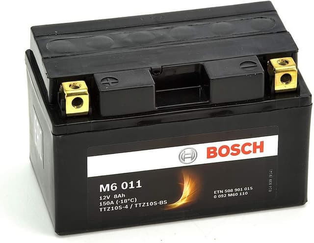 Detalle de Bosch M6011 YTZ10S batería moto 12V AGM 8Ah