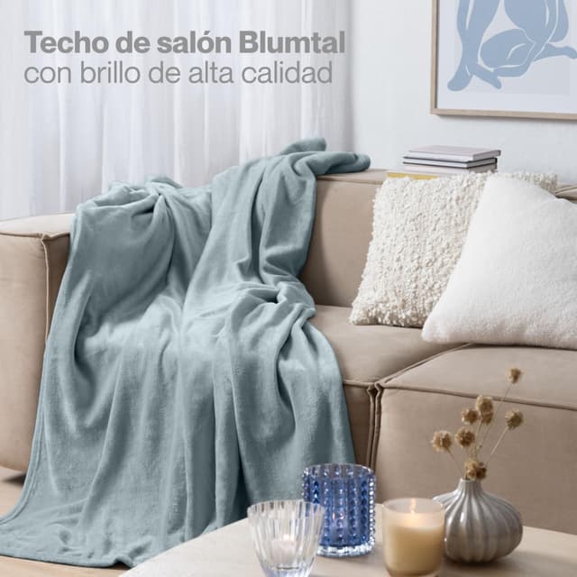 Thumbnail 5 de Blumtal Manta Polar Acolchada Suave - Azul Claro 🛋
