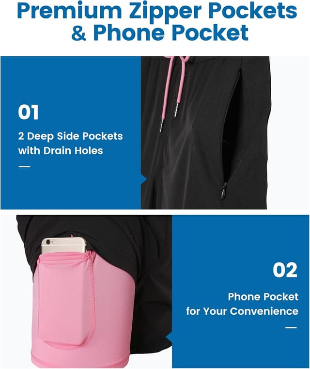 Thumbnail 2 de MaaMgic 7in Mens Swim Shorts with Compression Liner