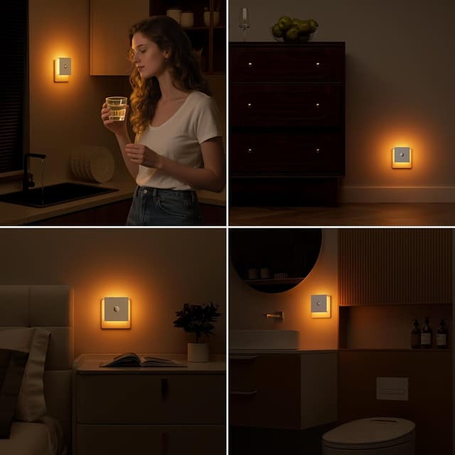 Thumbnail 6 de Feliigo Nachtlicht Steckdose Bewegungsmelder 2er Set