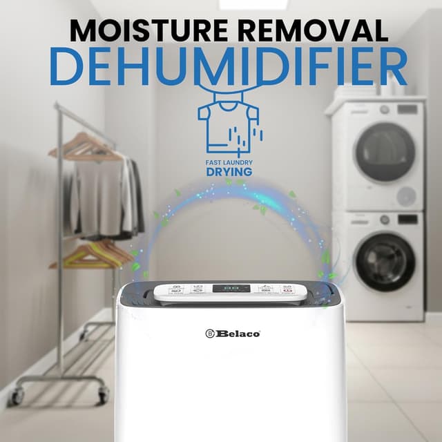 Detalle 2 de Belaco 20L dehumidifier for damp control