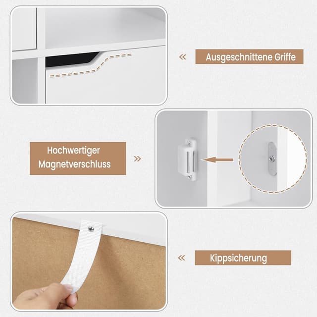 Thumbnail 5 de WOLTU Bücherregal 60×120×30 cm