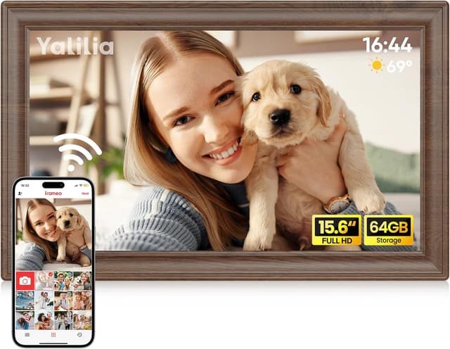 Detalle de FRAMEO 15,6 Zoll Digitaler Bilderrahmen