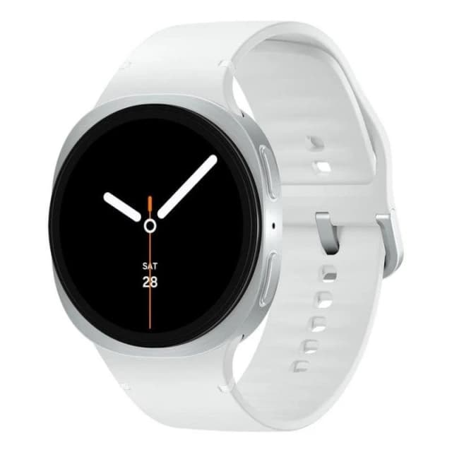 Detalle de Samsung Galaxy Watch8 Bluetooth GPS NFC 44 mm Super AMOLED Plata (M/L) – 5ATM + IP68