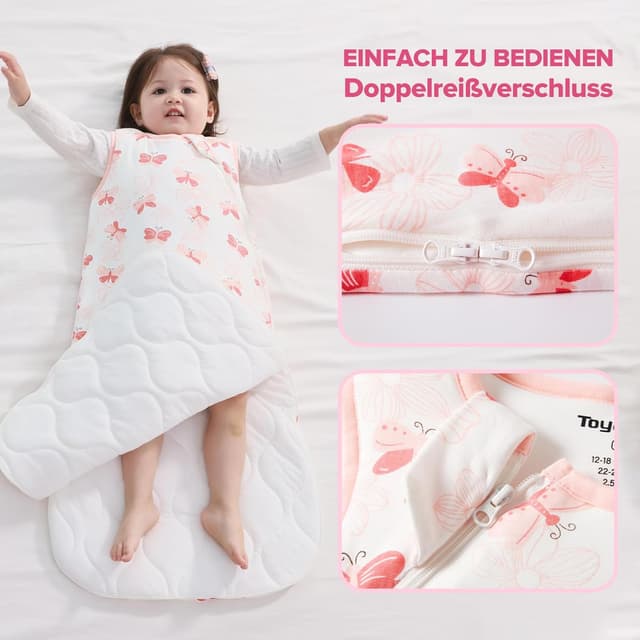 Thumbnail 6 de ToyaTec Baby Schlafsack 2,5 Tog Kuschelweich