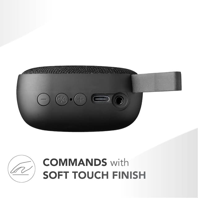 Detalle de Music Sound Mini enceinte Bluetooth 3 W, autonomie jusqu’à 4 heures, noir