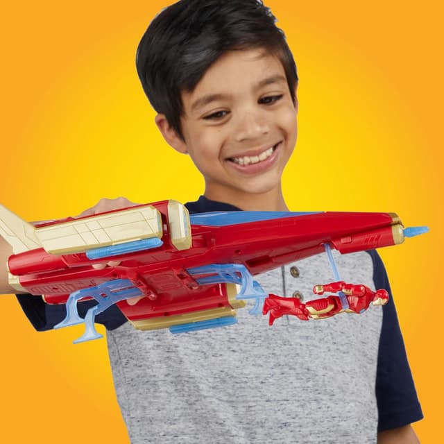 Thumbnail 6 de Hasbro Marvel Avengers Epic Hero Series – Jet de Combat à Répulseur Iron Man (figurine 10 cm, dès 4 ans)