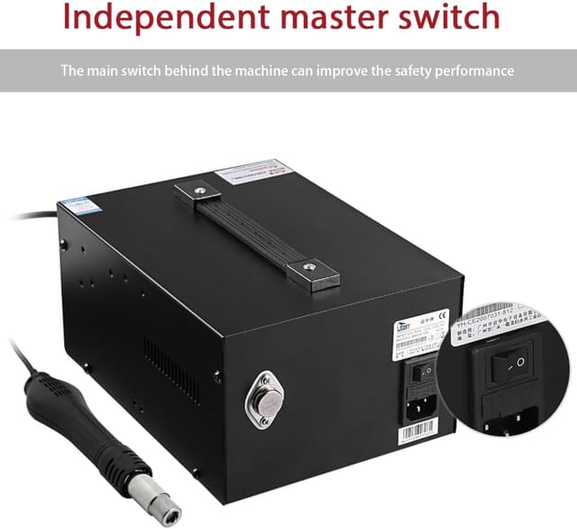 Detalle de Saldatore a Stagno Professionale Stazione di Saldatura con temperatura regolabile e display LCD