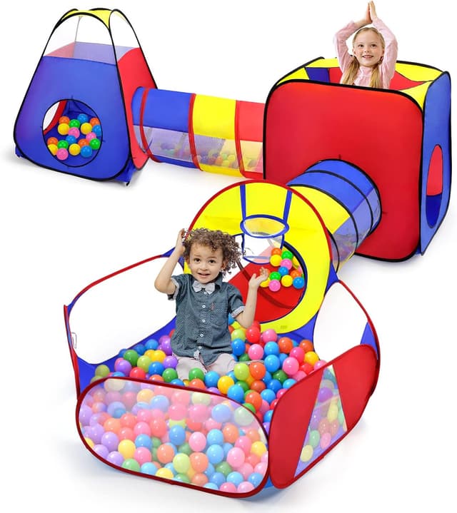 Detalle de Opret 5-in-1 pop up play tent 190T